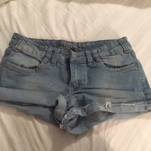 Denim shorts